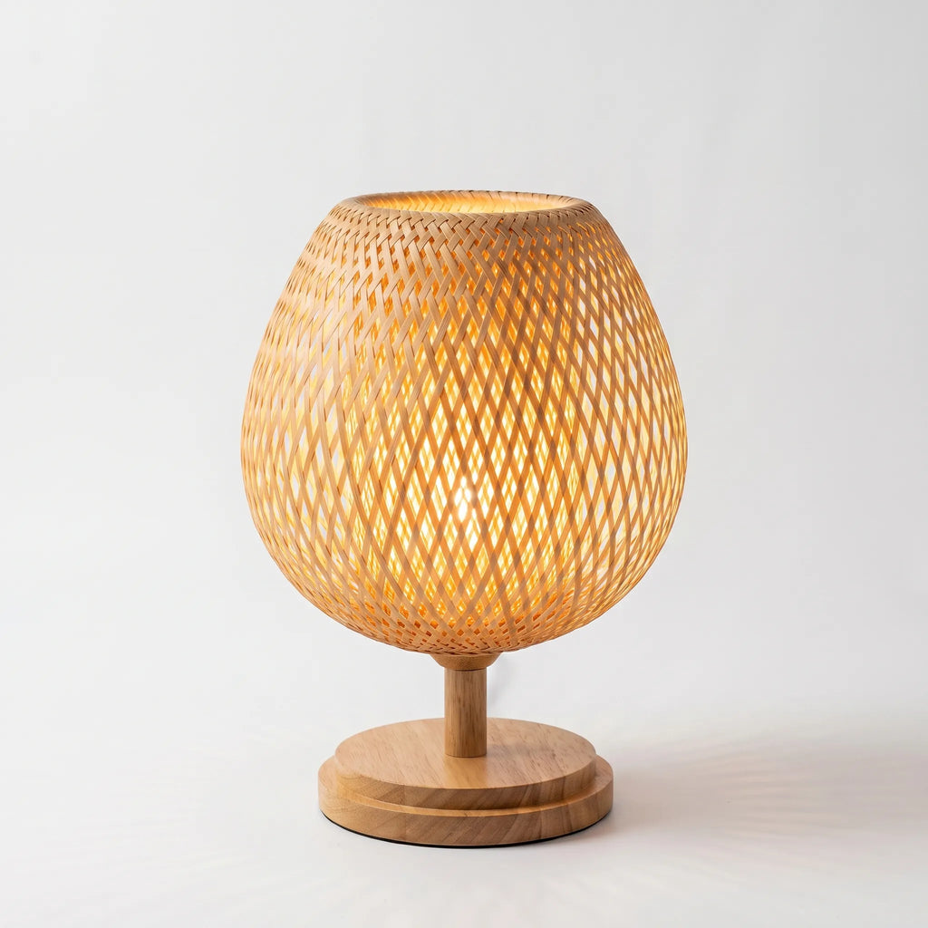 LuminaNatura - Designová Pletená Stolní Lampa
